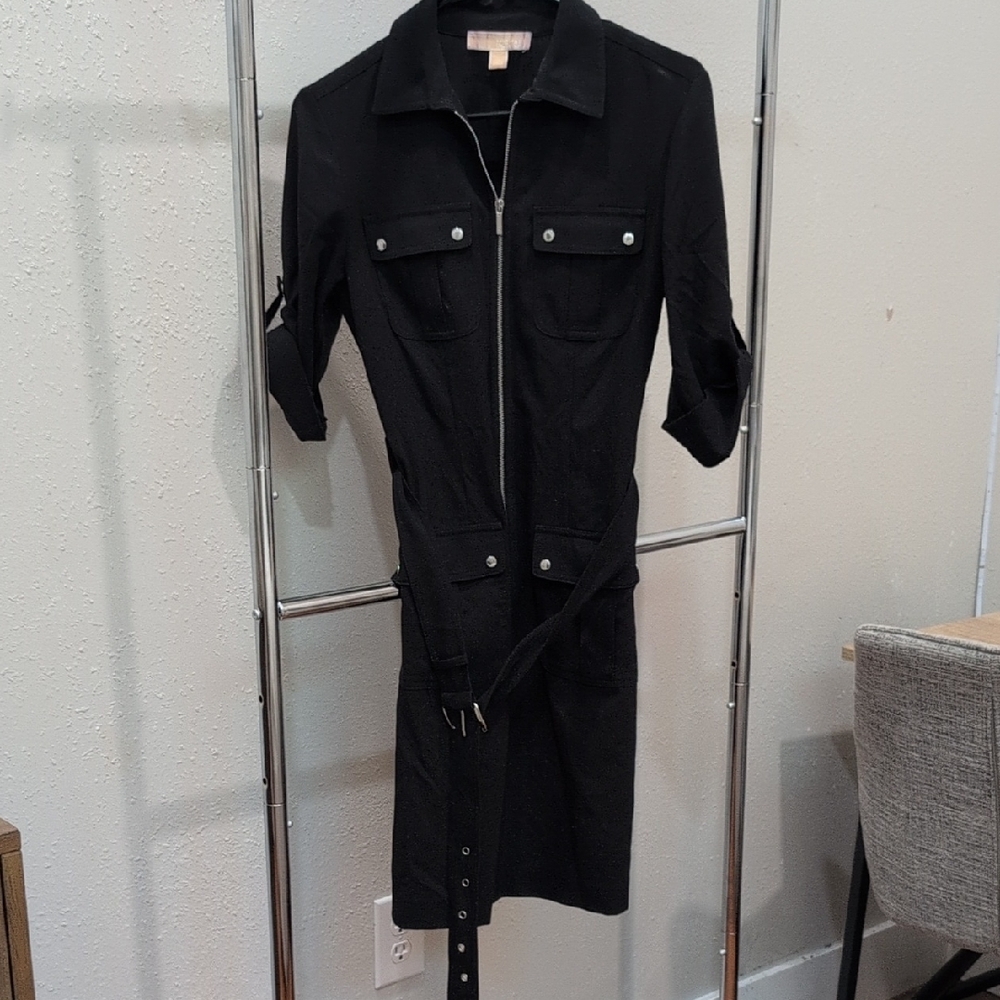 MICHAEL Michael Kors Black Dress with Belt